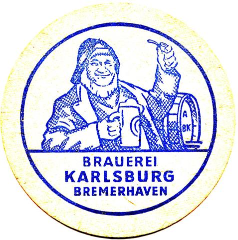 bremerhaven hb-hb karlsburg rund 3a (215-brauerei karlsberg-blau)